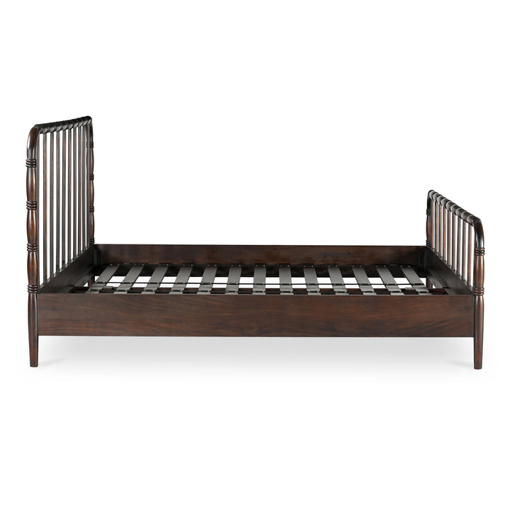 Timeless Turned-Leg Solid Wood Bed