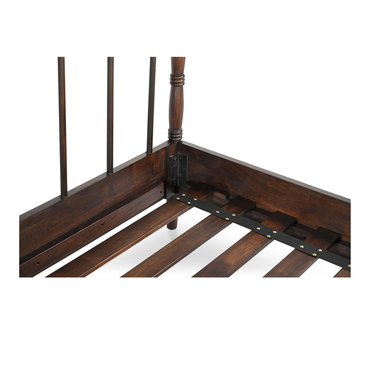Timeless Elegance Solid Wood Turned Bed