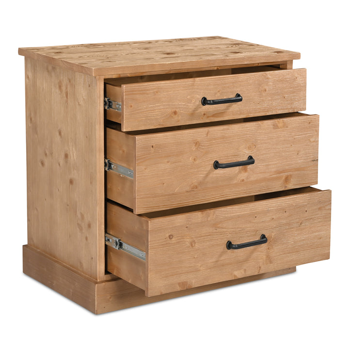 Ireland-Inspired Solid 3-Drawer Stand