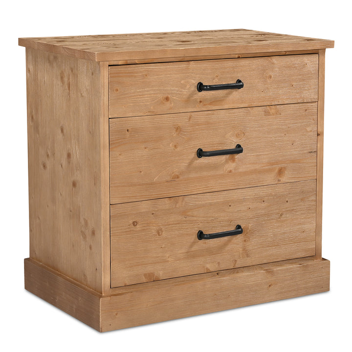 Ireland-Inspired Solid 3-Drawer Stand
