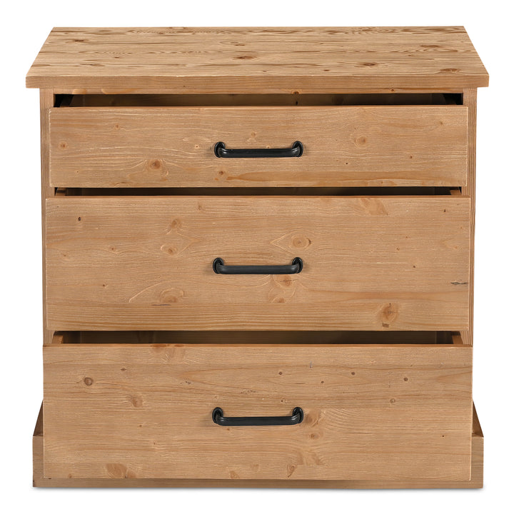 Ireland-Inspired Solid 3-Drawer Stand