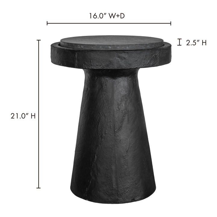 Rustic Terrazzo Side Stand