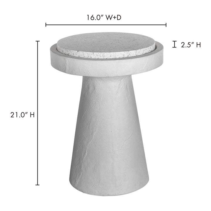 Rustic Terrazzo Side Stand