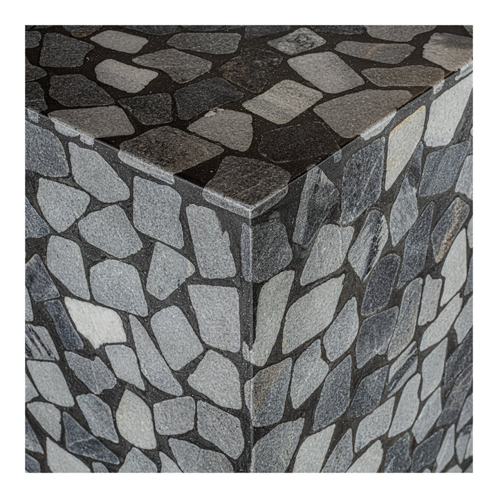 Nature-Bound Concrete & Marble Side Table