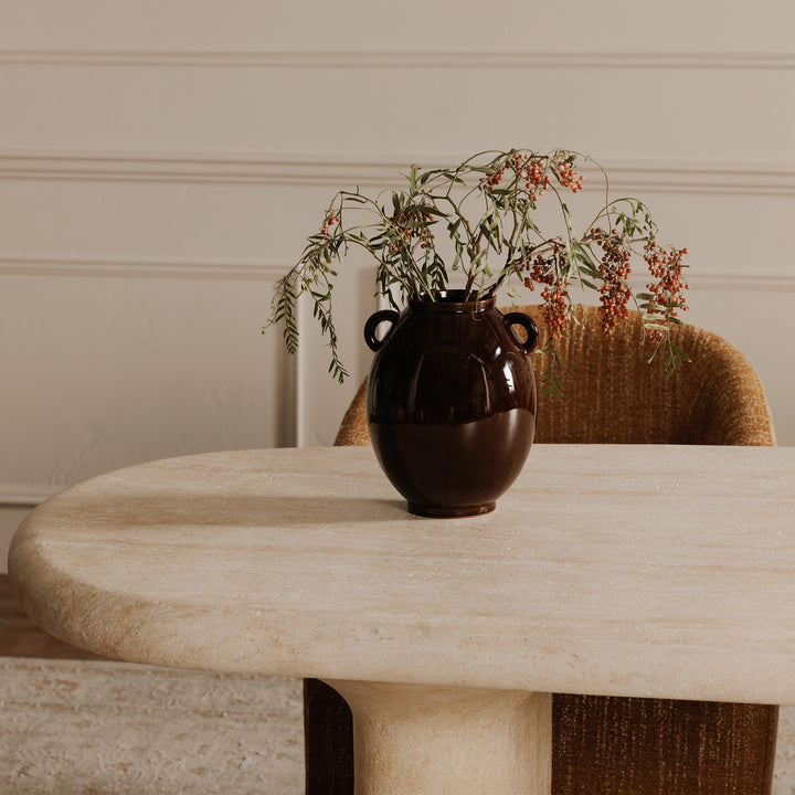 Playful Concrete Dining Table - Nature's Impression