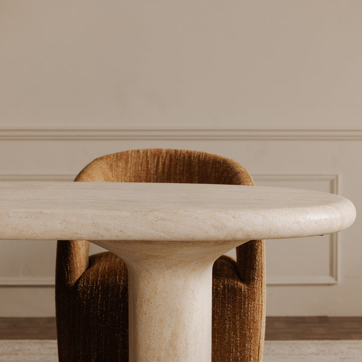 Playful Concrete Dining Table - Nature's Impression