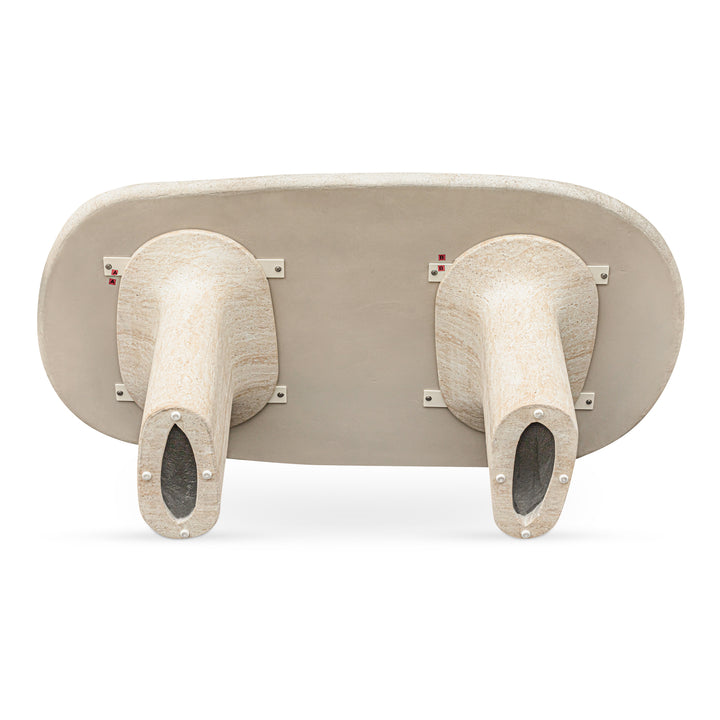 Playful Concrete Dining Table - Nature's Impression