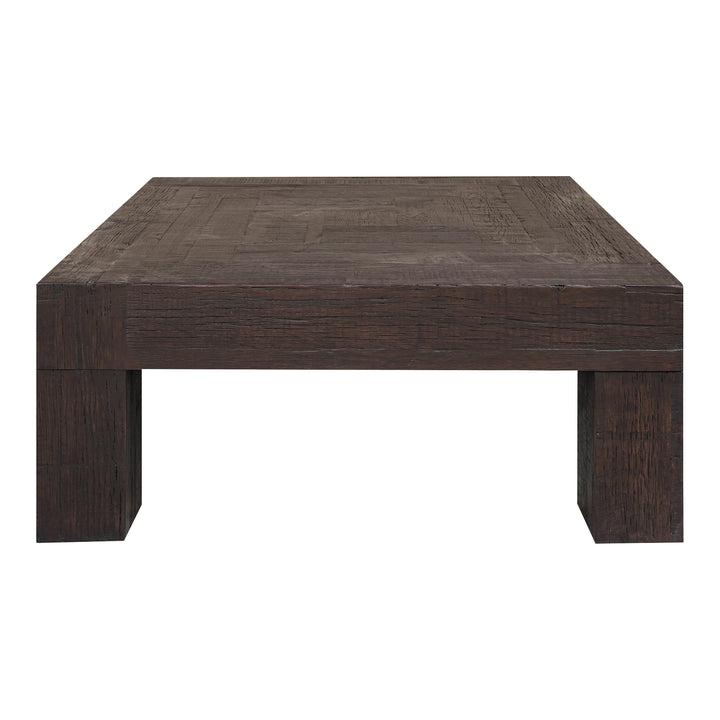 Artisan Reclaimed Oak Block-Design Coffee Table