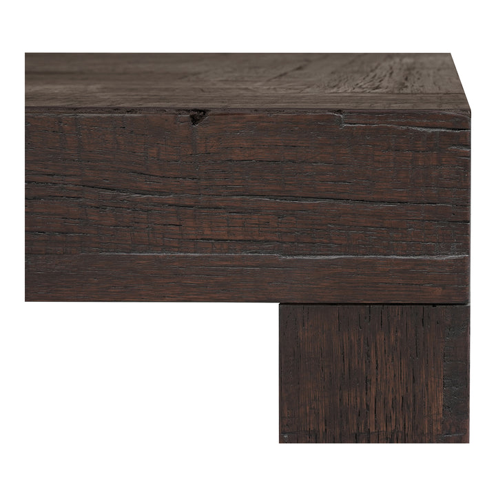 Artisan Reclaimed Oak Block-Design Coffee Table