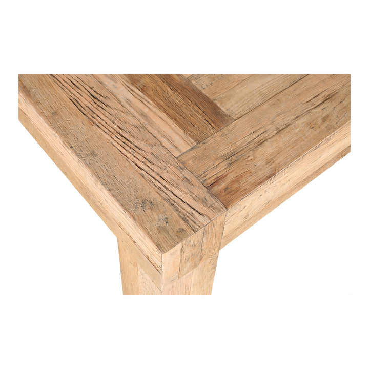 Artisan Reclaimed Oak Block-Design Coffee Table
