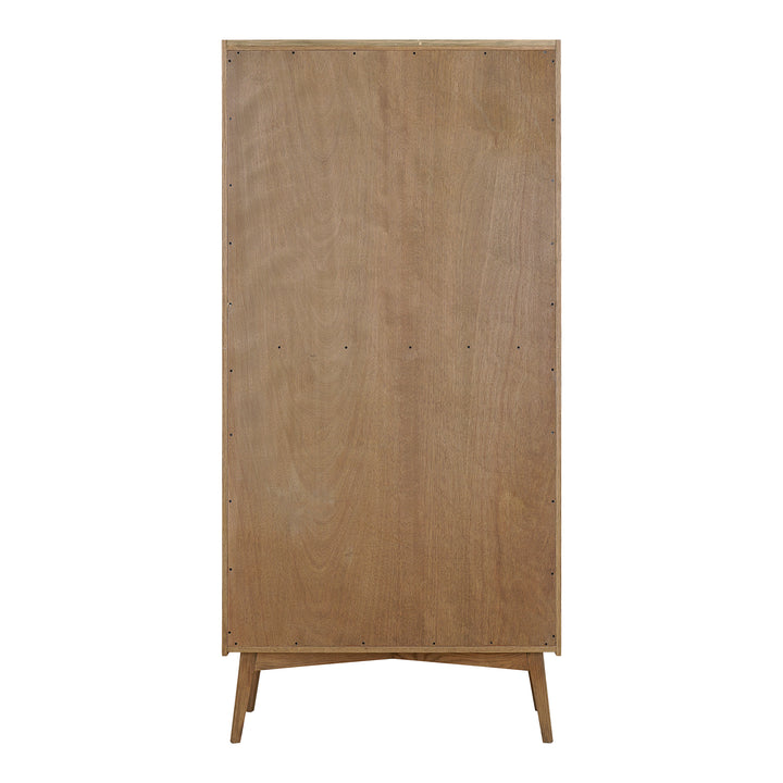 Vibrant Oak Geometric Shelving Tower