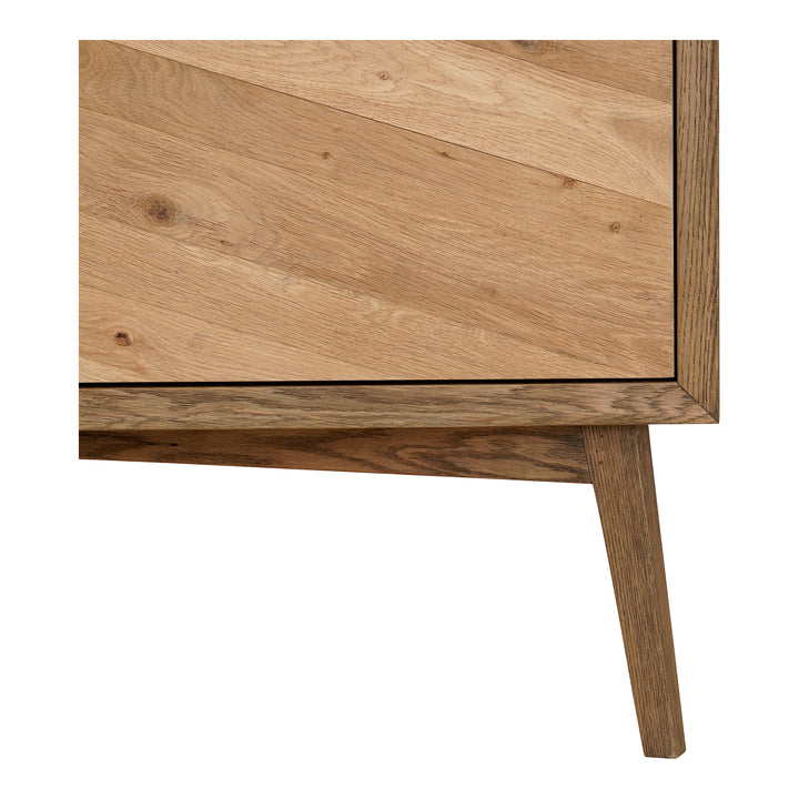 Vibrant Oak Geometric Shelving Tower