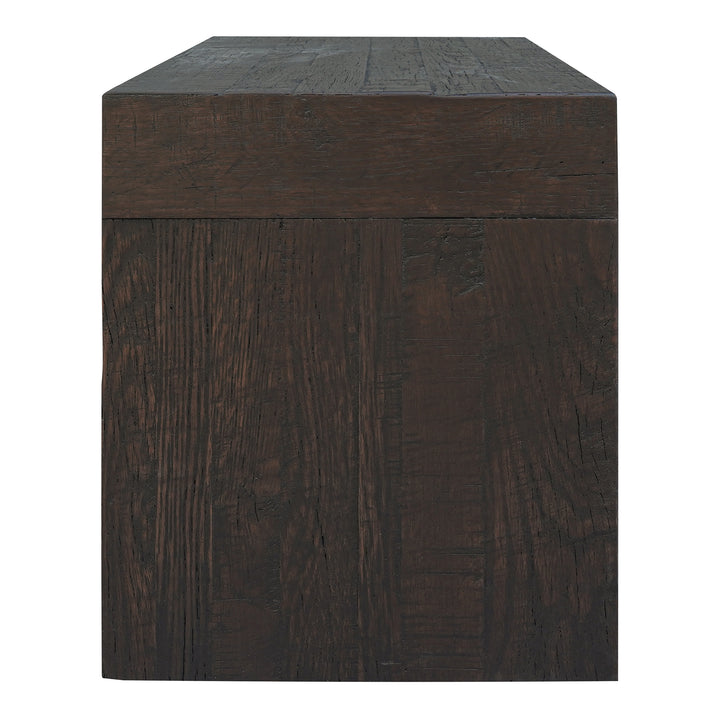 Rustic Charm Block Stool: Oak Reclaimed