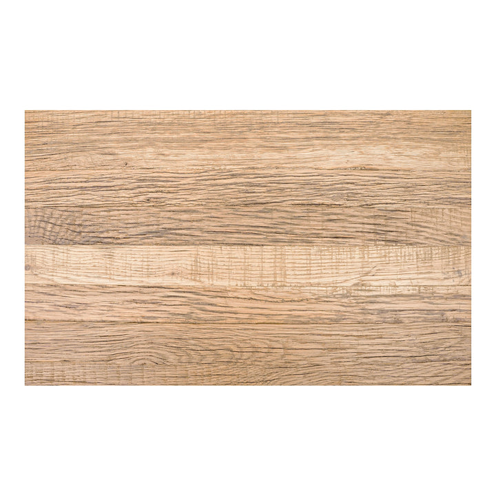 Rustic Charm Block Stool: Oak Reclaimed