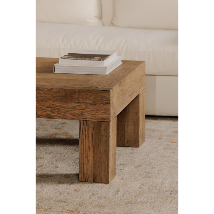 Vitality Oak: Modern Rustic Coffee Table