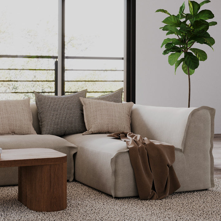 CasaBreeze Linen Lounge Chaise