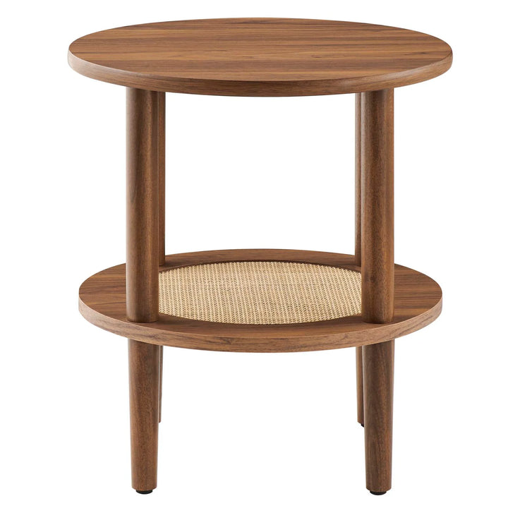Ruso Round End Table Walnut