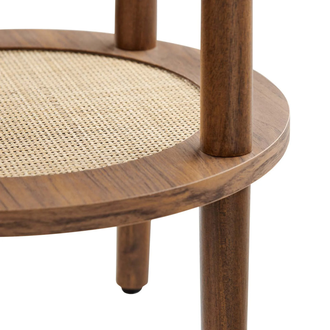 Ruso Round End Table Walnut
