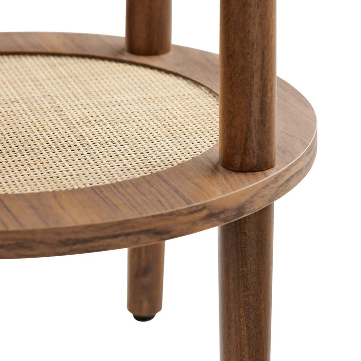 Ruso Round End Table Walnut