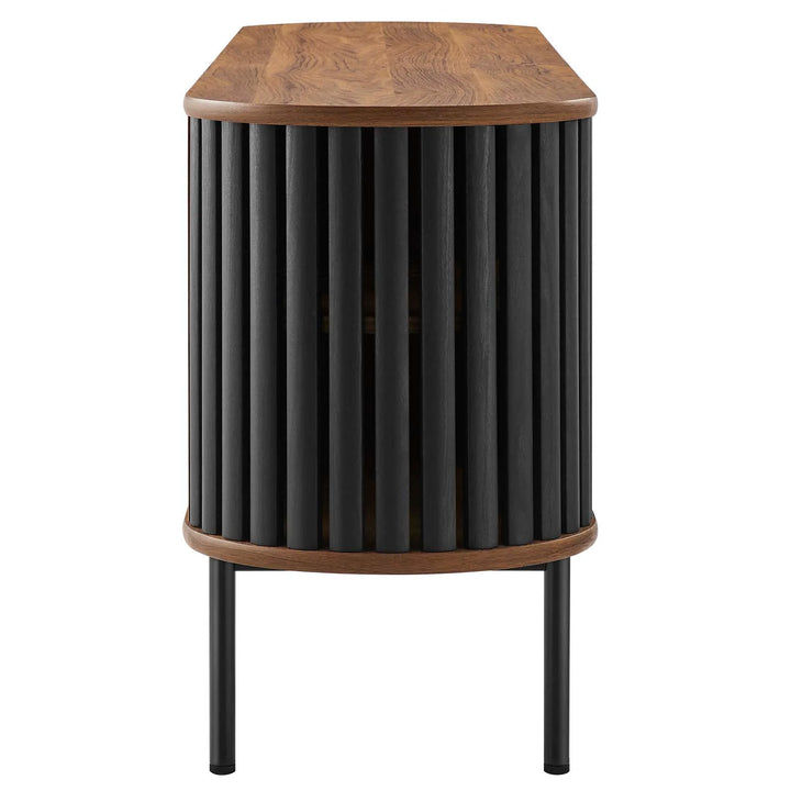 Bayla 71" Tv Stand Walnut Black