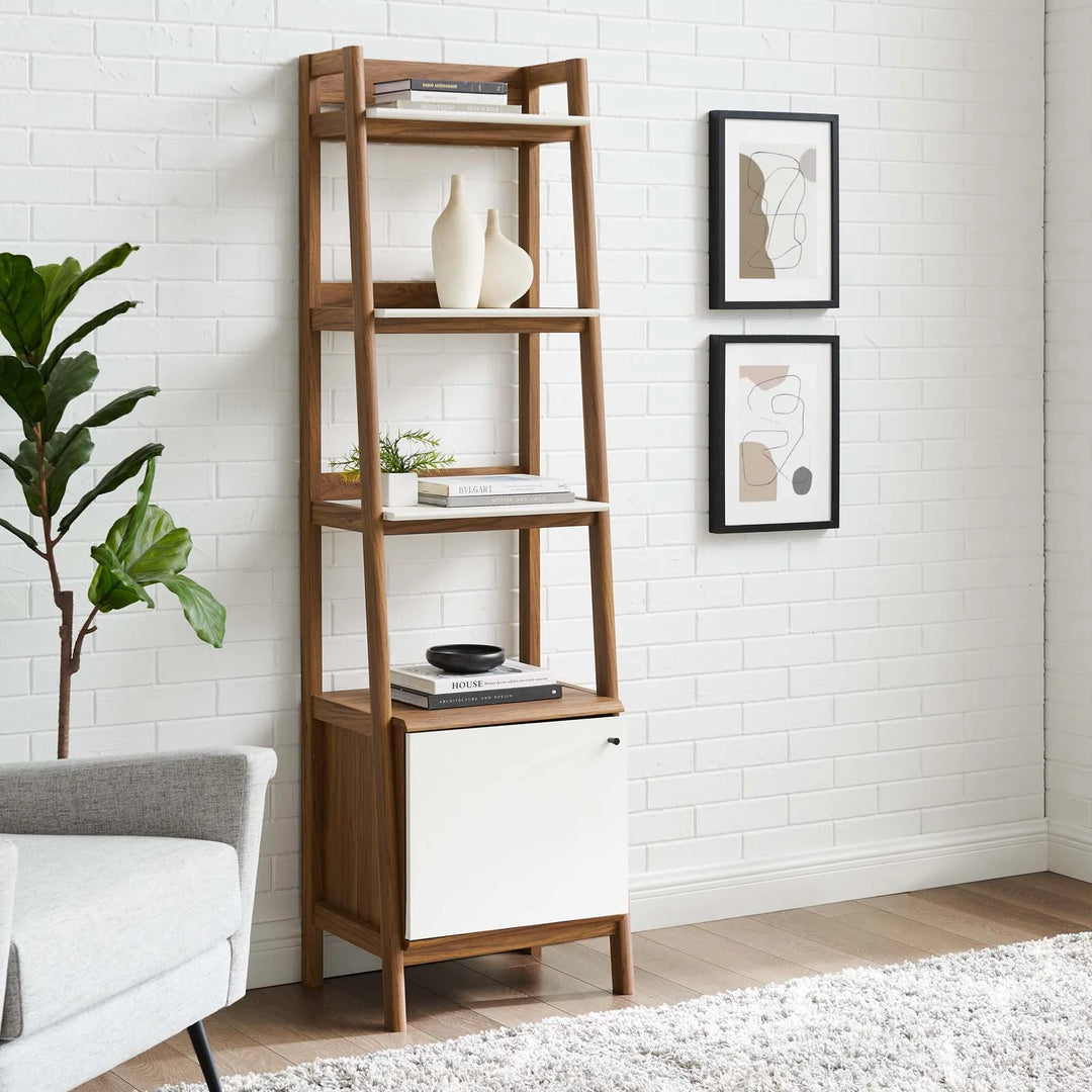 Breni Wood Bookcase