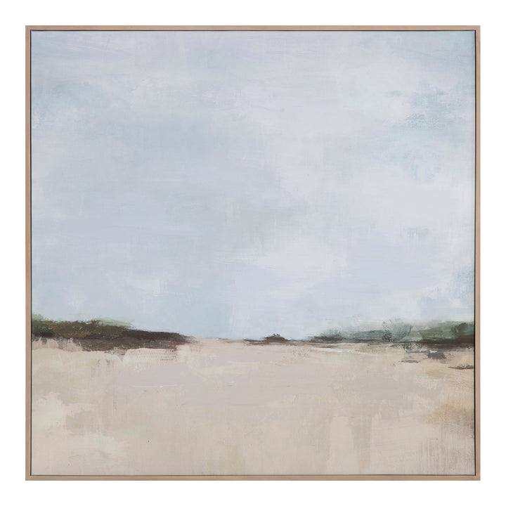 Vast Prairie Artwork: Warm Brown Pine Frame
