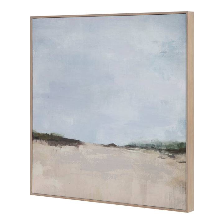 Vast Prairie Artwork: Warm Brown Pine Frame