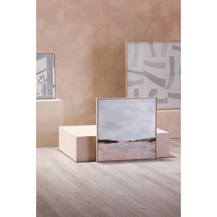 Vast Prairie Artwork: Warm Brown Pine Frame