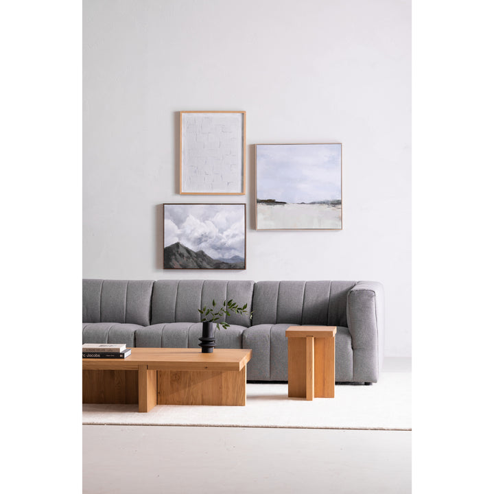 Vast Prairie Artwork: Warm Brown Pine Frame