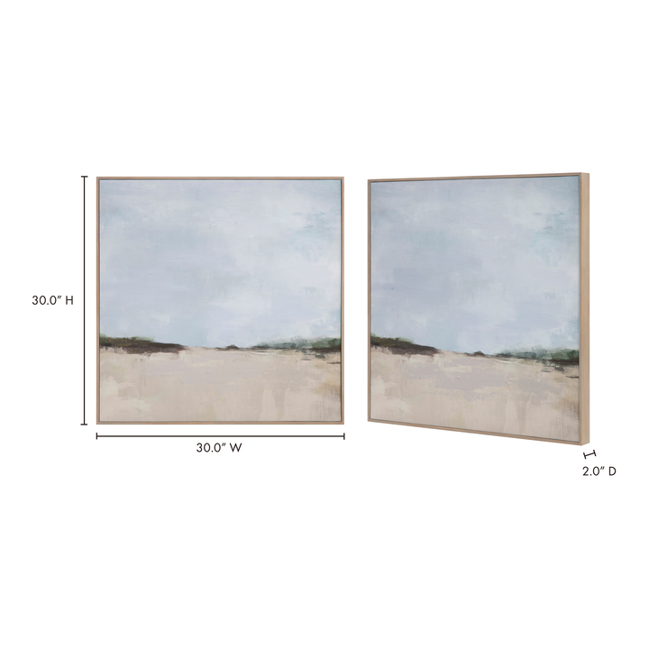 Vast Prairie Artwork: Warm Brown Pine Frame