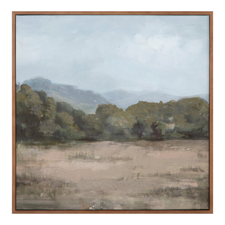 Nature's Whisper: Framed Rustic Landscape Art