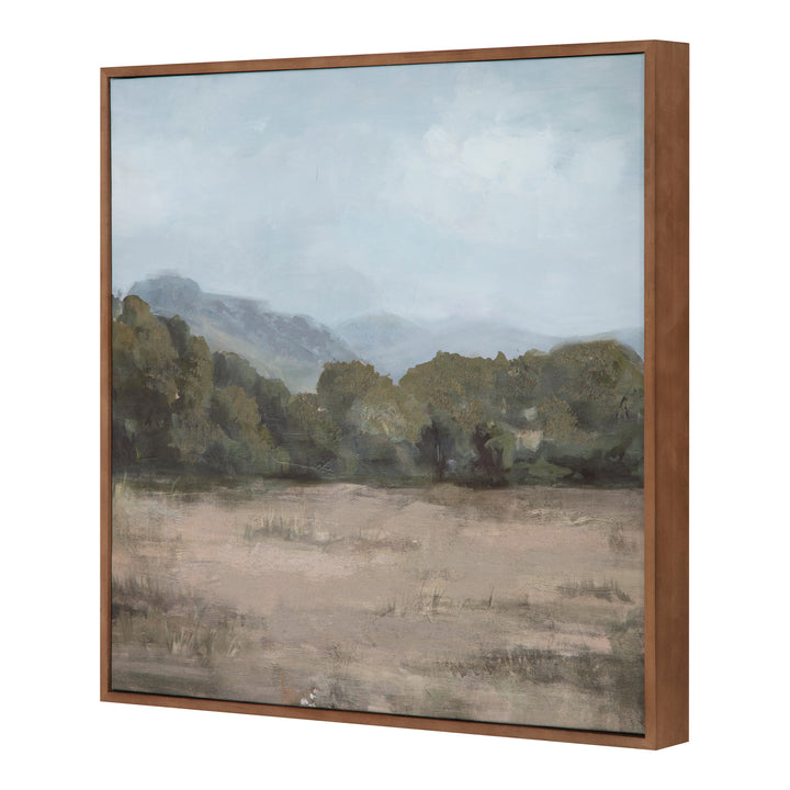 Nature's Whisper: Framed Rustic Landscape Art