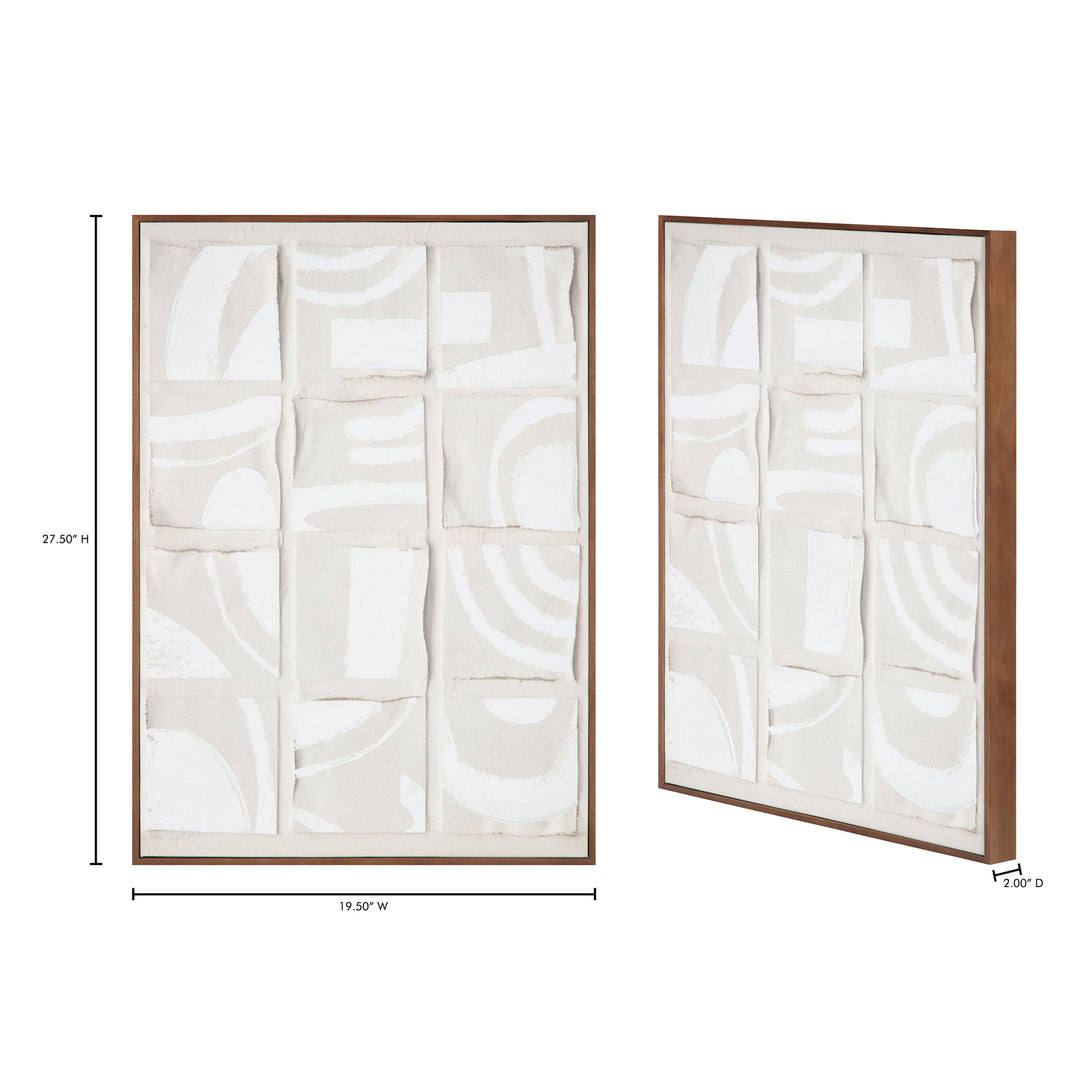 Artisanal Abstract Puzzle Canvas