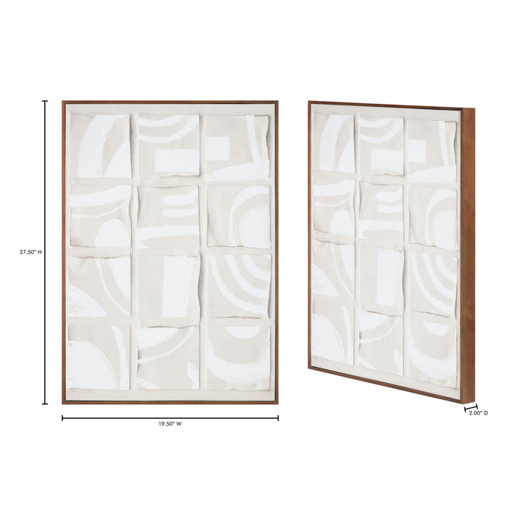 Artisanal Abstract Puzzle Canvas