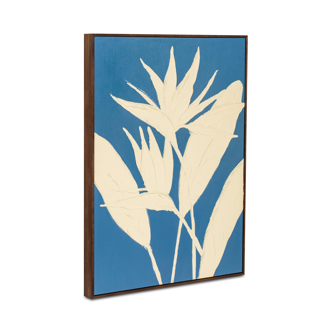 Vibrant Inverse Silhouette: Bird of Paradise Art