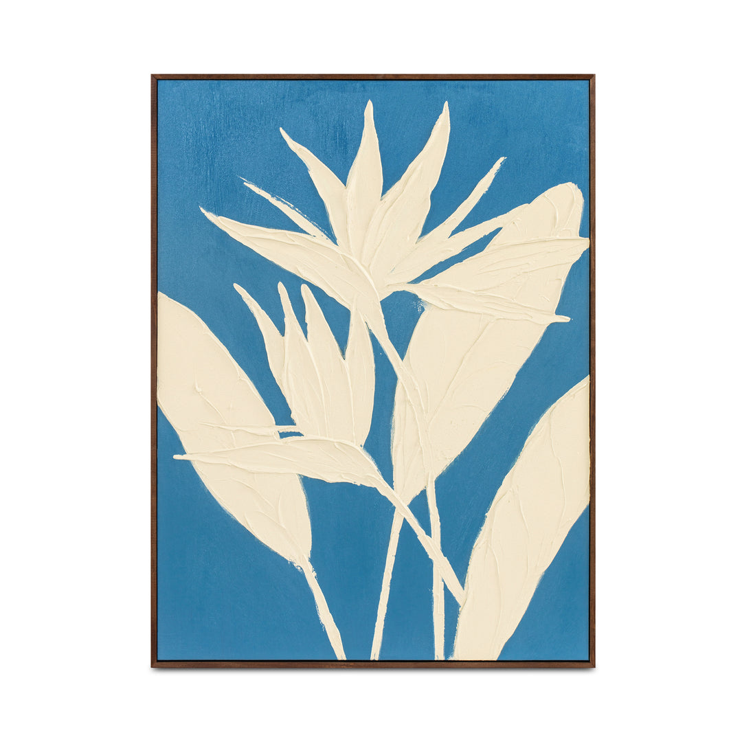 Vibrant Inverse Silhouette: Bird of Paradise Art