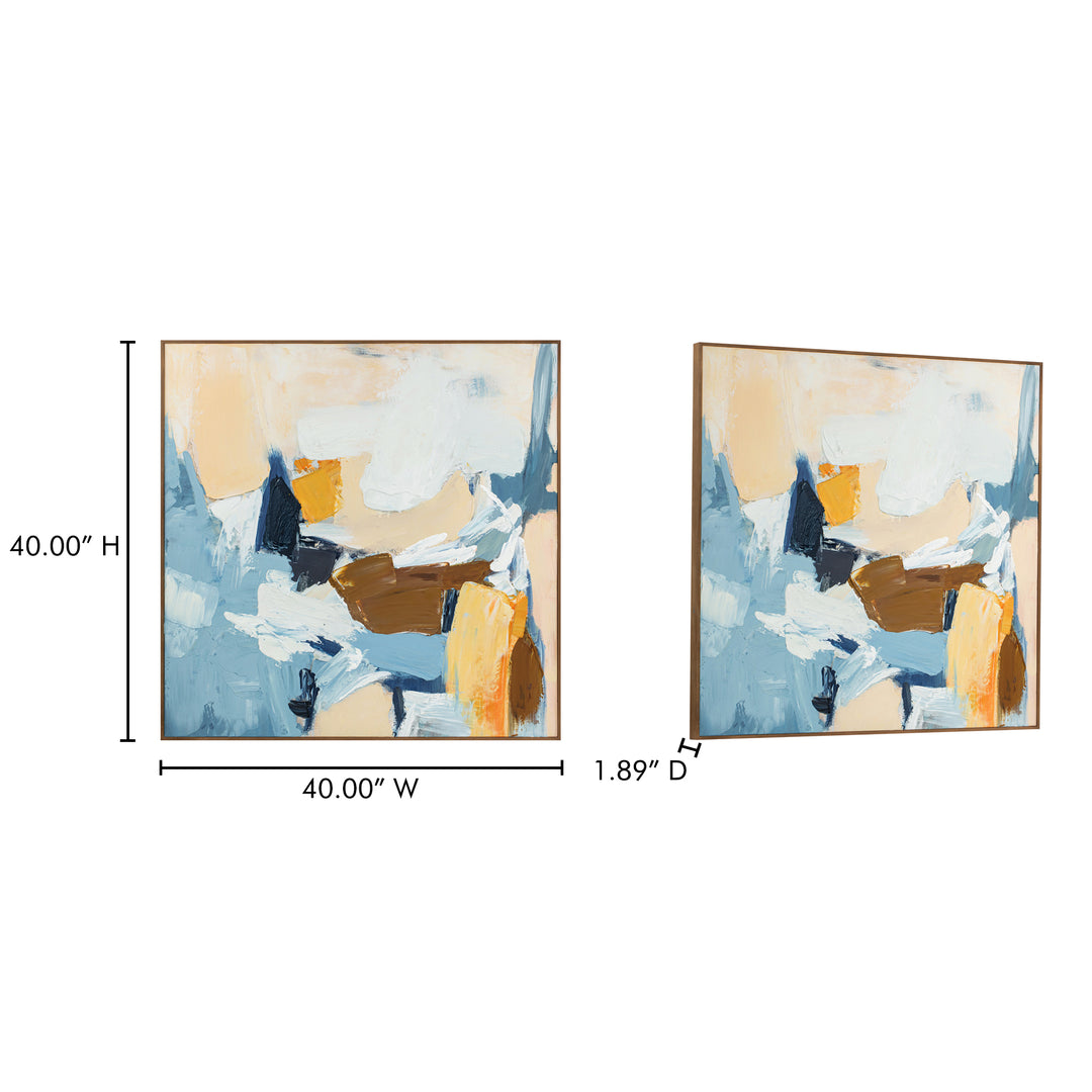Sunset Embrace: A Vibrant Abstract Canvas