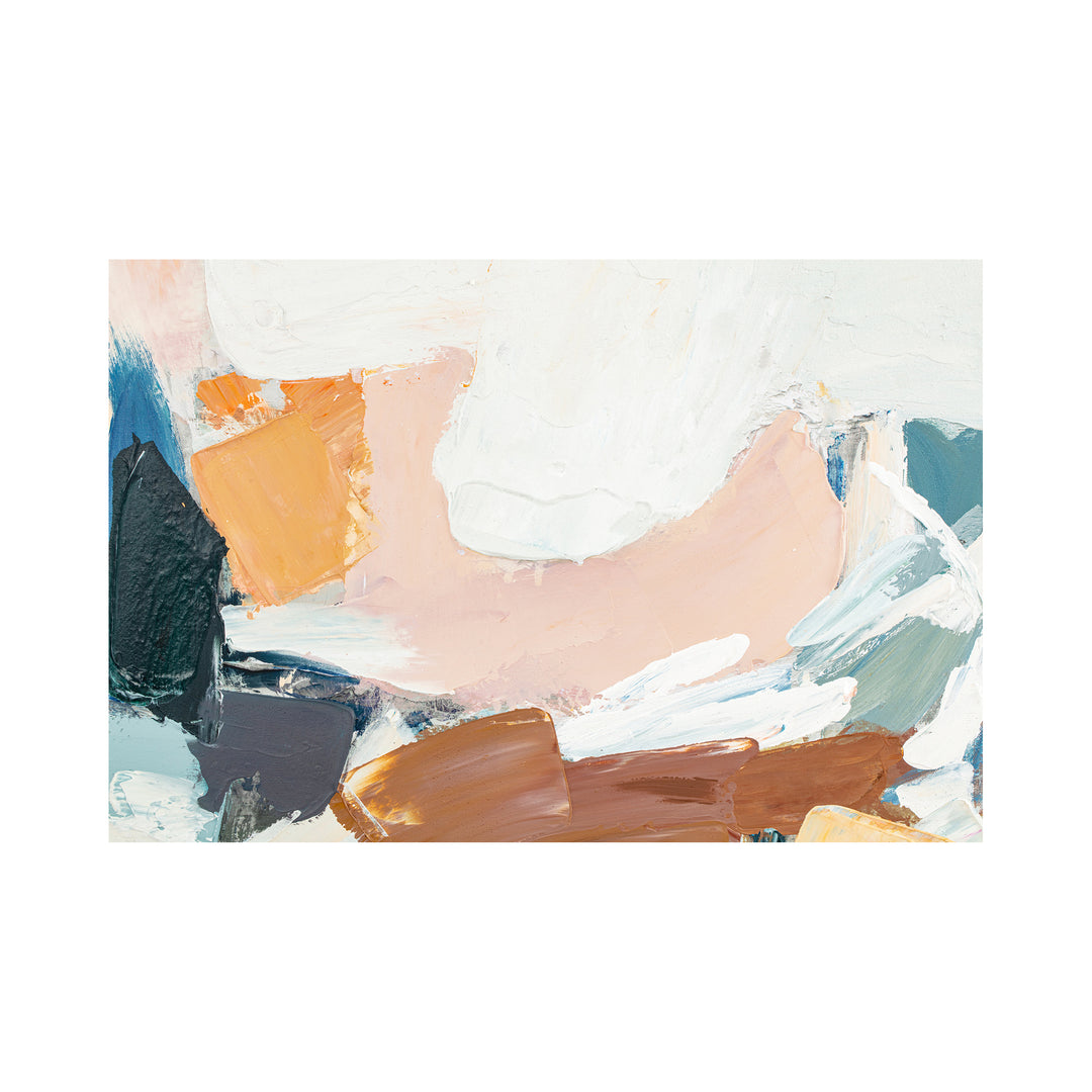 Sunset Embrace: A Vibrant Abstract Canvas