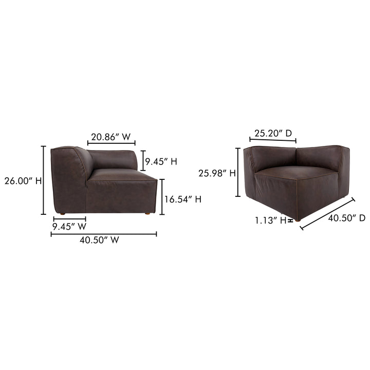 Modern Living Corner Chair with Rounded Silhouette