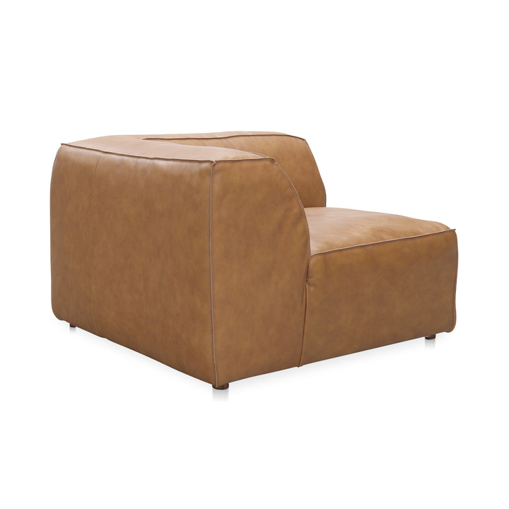 Modern Living Corner Chair with Rounded Silhouette