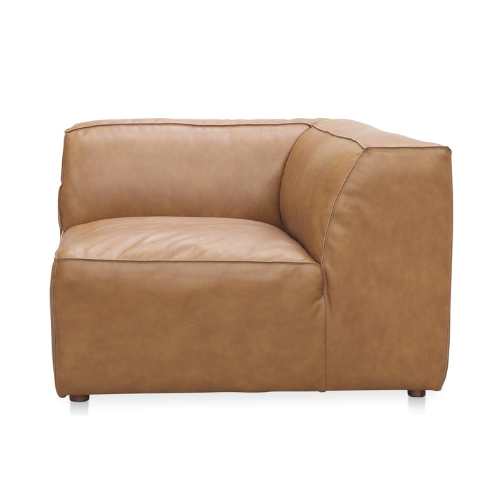 Modern Living Corner Chair with Rounded Silhouette