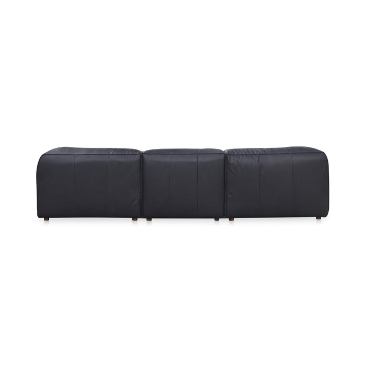 Modern Comfort Collage: Customizable Leather Sectional