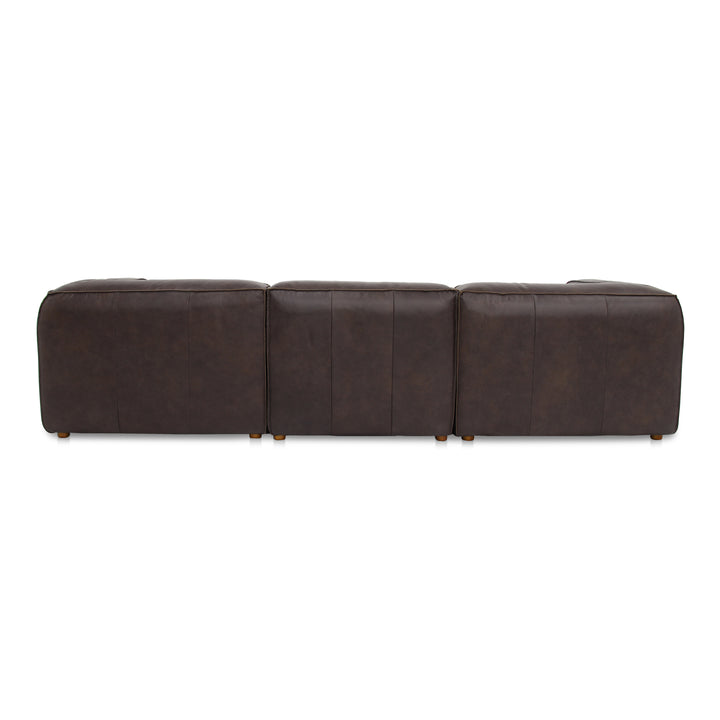 Modern Comfort Collage: Customizable Leather Sectional