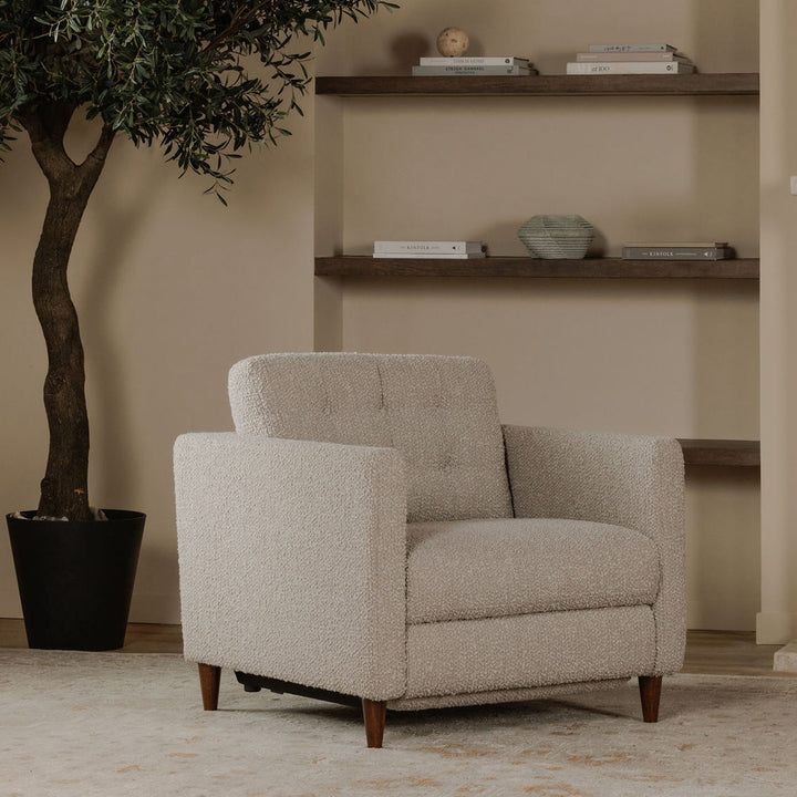 Sophisticated Bouclé Power Motion Recliner