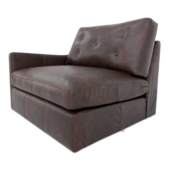 Timeless Espresso Armchair with Tufted Back