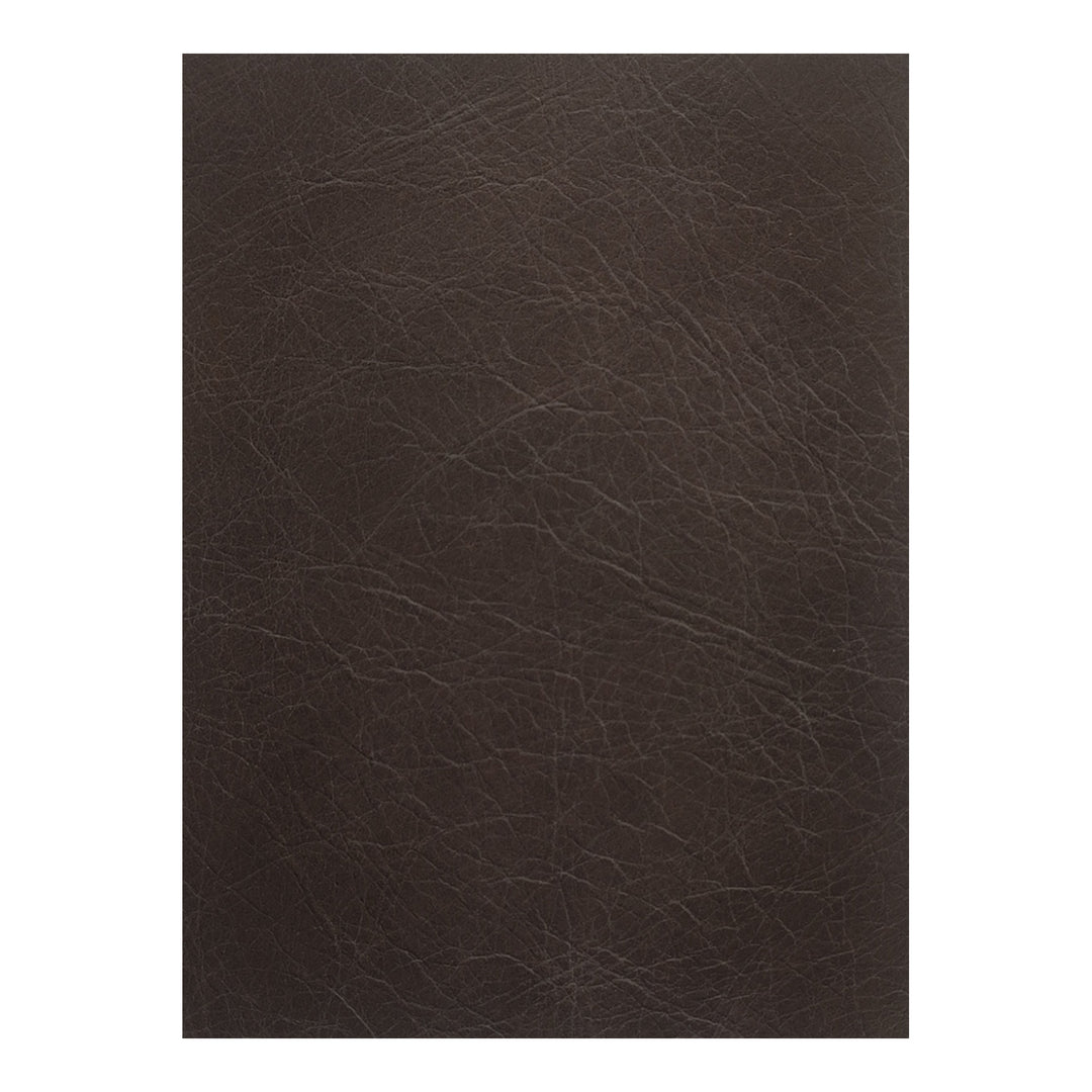 Elegant Slope Arm Leather Modular Sofa - Espresso Hue