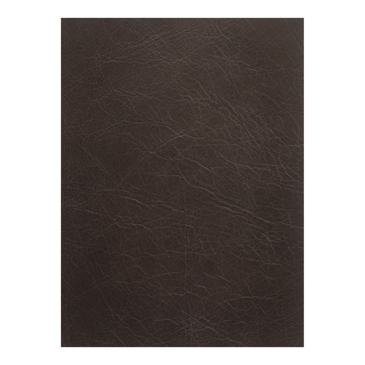 Elegant Slope Arm Leather Modular Sofa - Espresso Hue