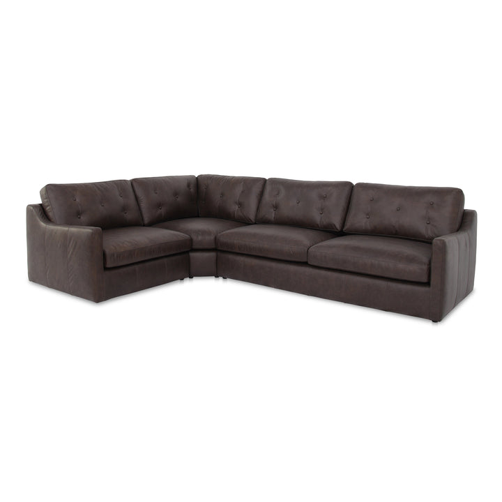 Upscale Espresso Charm Modular Sofa Set
