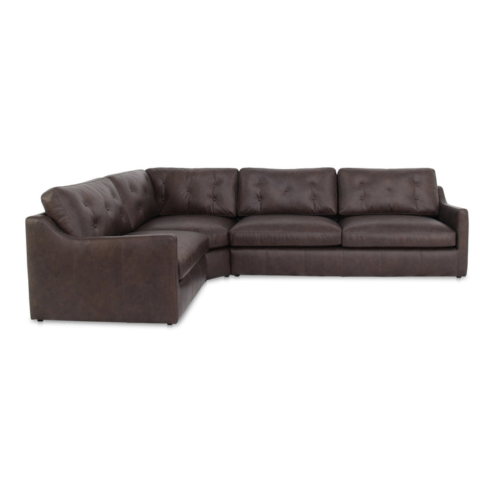 Upscale Espresso Charm Modular Sofa Set