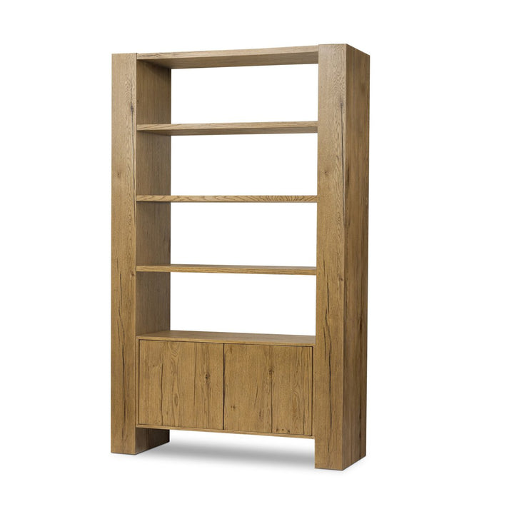 Conner Rustic Oak Bookcase